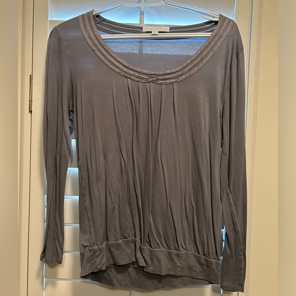 🎁Pretty gathered light fabric dark gray - Picture 1 of 2